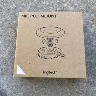 Logitech Rally Mic Microphone Pod Mount for Desktop or Ceiling White New Sealed
