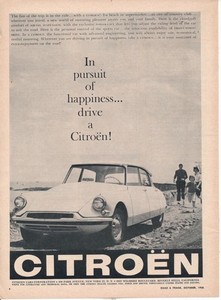 Magazine Ad - 1958 - Citroen - white