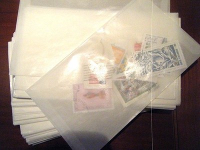 #5 Glassine Envelopes, Pack of 100, 3 1/2'' x 6'' to Protect Stamps & Coins
