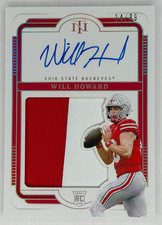 Will Howard 2025 National Treasures RC RPA Patch Auto /39 Ohio State