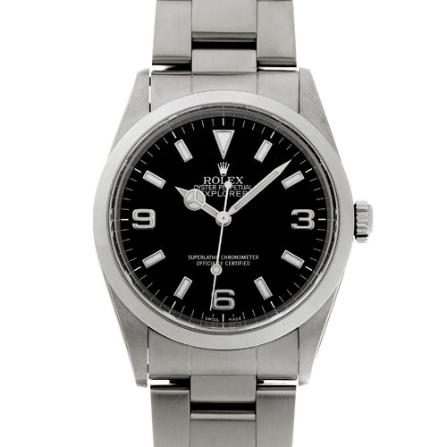 ROLEX Explorer 14270 black WATCH 734686