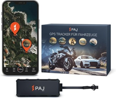 PAJ GPS - 4G Mini GPS Tracker for Motorcycle, Car and Vehicles - Anti-Theft