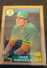 1987 Topps Jose Canseco Error Rookie All-Star #620 Athletics Baseball Card