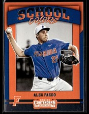 2017 Panini Contenders Draft Picks #3 Alex Faedo School Colors Card 3801M