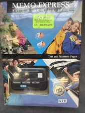 Motorola GTE Memo Express vintage con fondina cercapersone / beeper nero