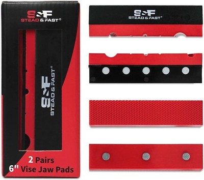 Vise Jaws Covers Protectors, Soft Jaws for Bench Vise 6'', 2 pairs, Strongly M...