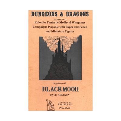 TSR Basic D&D Supplement #2 - Blackmoor (2nd-4ths) VG