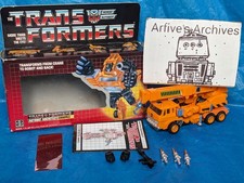Vintage G1 Transformers GRAPPLE w box complete 1985