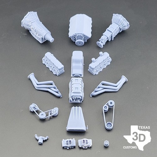 1/24 1/25 Blown 572 BBC model engine resin 3D printed multiple Hat Options - Picture 12 of 13