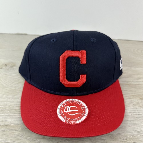 Cleveland Guardians Blue and Red Hat Size Youth Fitted Baseball Hat - 第 1/11 張圖片