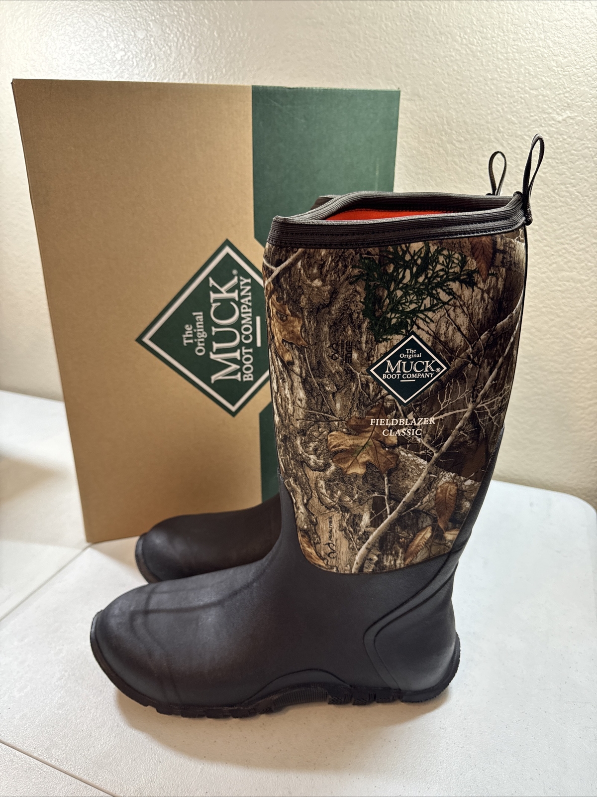 Men’s Original MUCK BOOTS FieldBlazer Classic RealTree Edge Camo Fleece