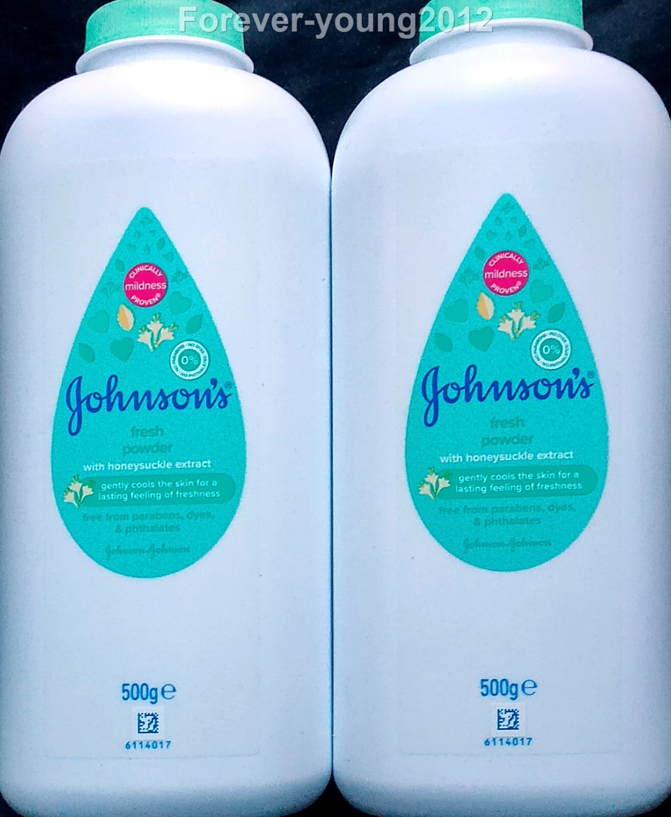 Johnson's Fresh Powder With Honeysuckle 500g x2 eBay