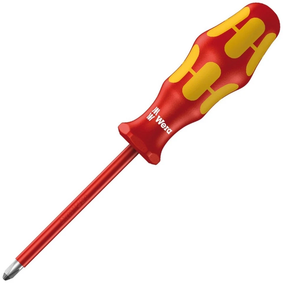 Wera Kraftform 165i VDE Insulated Screwdriver Pozidrive PZ4 x 200mm