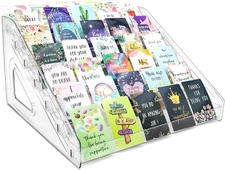 7-Tier Acrylic Display Stand for Sports, Trading, and Business Cards