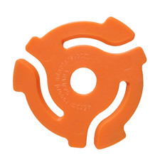 20 New "ORANGE" 45 RPM RECORD INSERT ADAPTERS