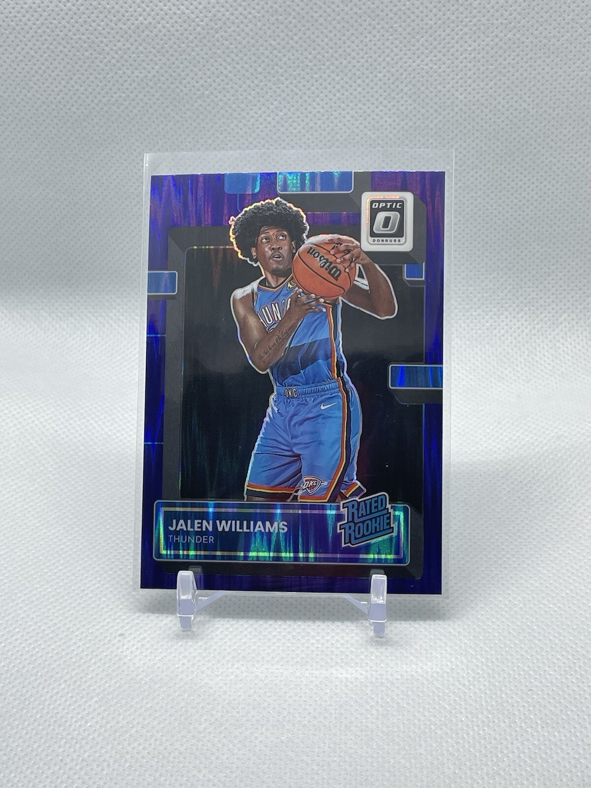 Jalen Williams 2022-2023 Donruss Optic Basketball #235 Purple Shock Thunder