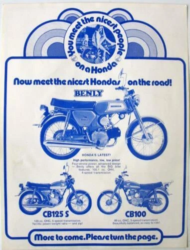 1970 Motorcycle Sales Brochures