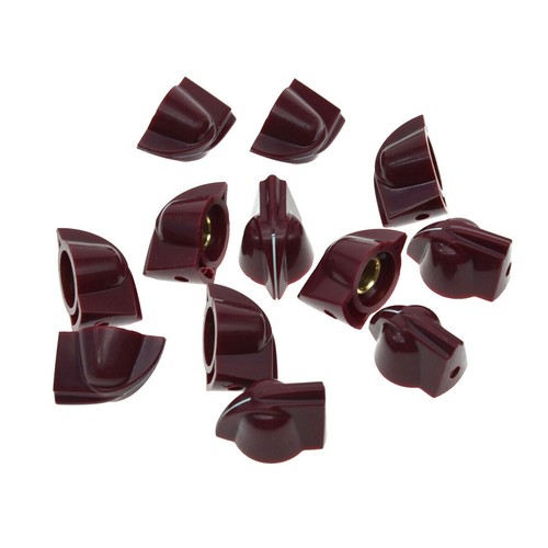 12-Pack 1/4" Vintage Raised Mini Chicken Head Knob AMP Effect Pedal Pots Knobs - Picture 24 of 49