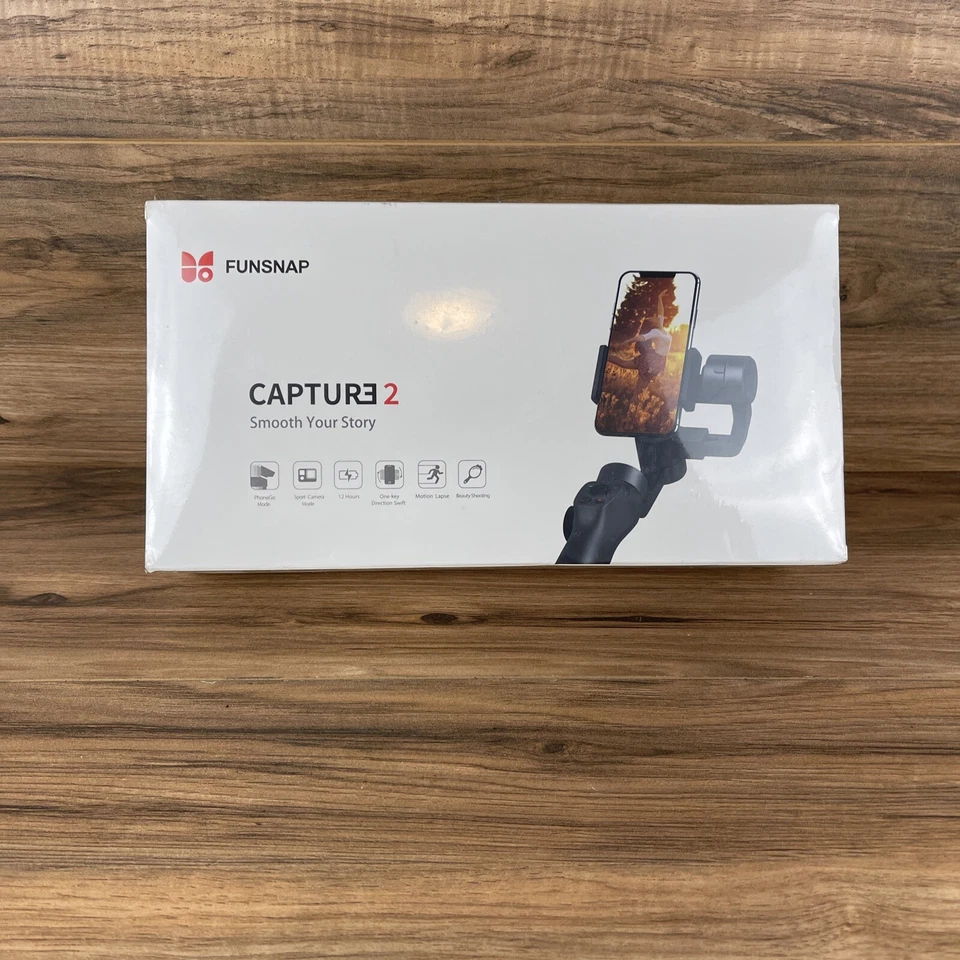 Funsnap Capture 2 Gray Portable Smart Phone Handheld Gimbal Stabilizer - Image 4 of 4