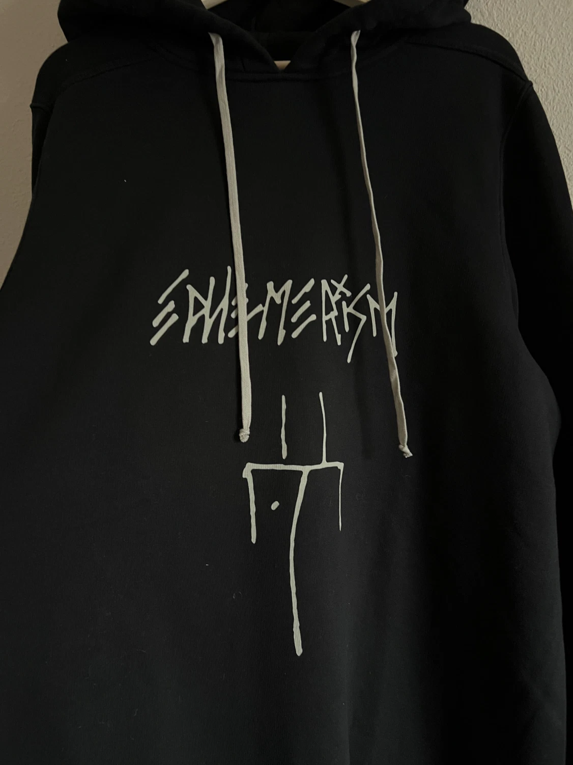 Felpa con cappuccio pullover effimerismo Rick Owens DRKSHDW Taglia Large Nero NUOVO