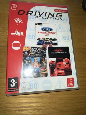 FAHRSAMMLUNG PC 3 SPIELE SET FORD RACING 2 / BIG MUTHA TRUCKERS / T.I.R. neu UK
