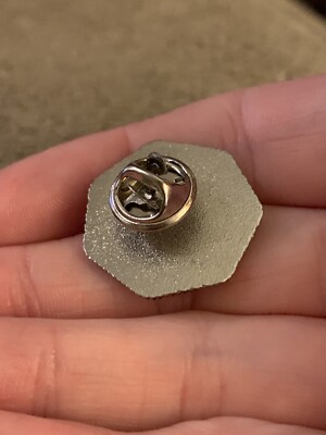 Vintage GIBS Guys Into Beard Stuff Silver Tone Enamel Lapel Pin (GW9)