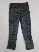 Athleta Crop Leggings Women's Size XS Salutation Stash Pocket II Gray/Blue