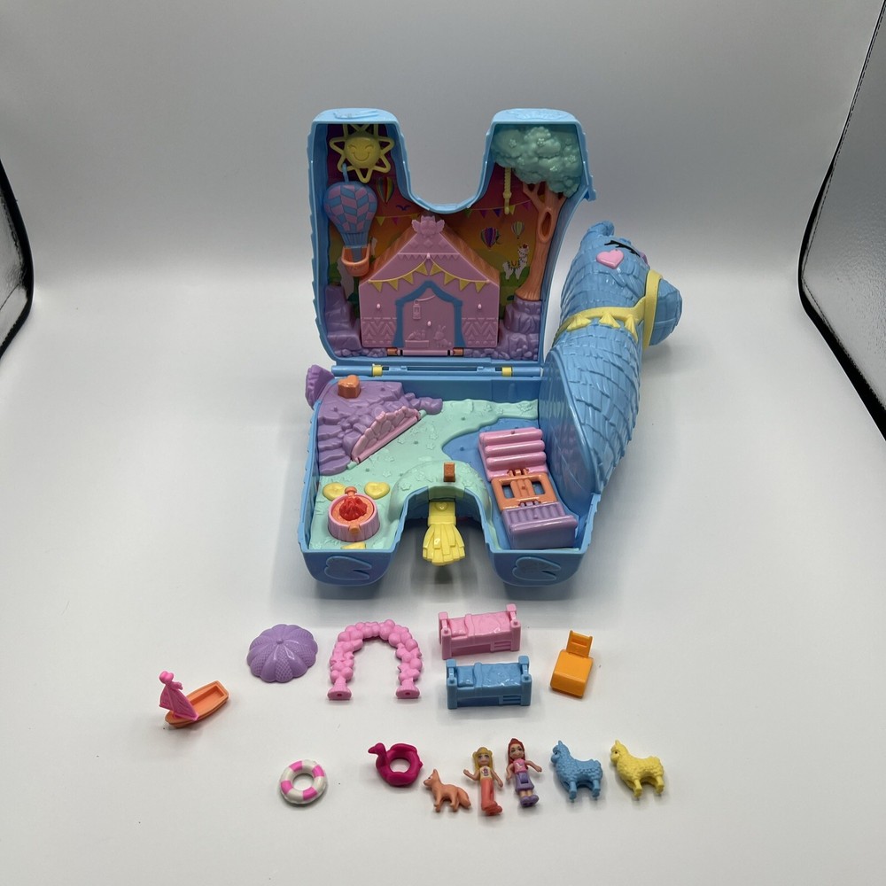 Polly Pocket Pajama Party Llama Party Playset & Mini Doll 2021 Mattel