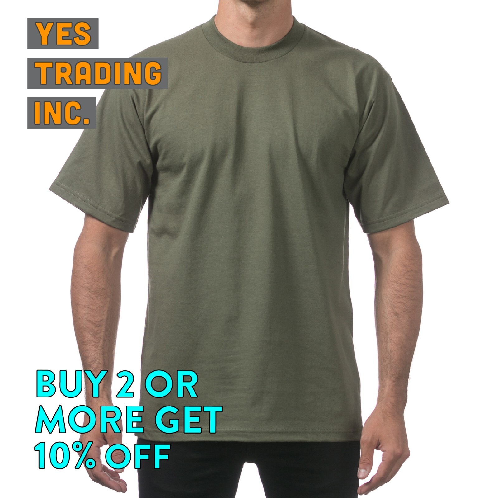 PROCLUB PRO CLUB MENS PLAIN T SHIRT HEAVYWEIGHT SHIRTS SHORT SLEEVE TEE BIG TALL - Picture 16 of 33
