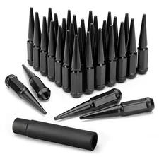 32pcs 4.4'' Spike Lug Nut M14x1.5 For Silverado Sierra 1500 2500 3500 F250 350