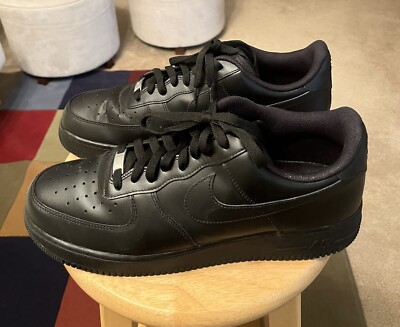 Nike AF1 Air Force Black Men's US14 India Leather Athletic