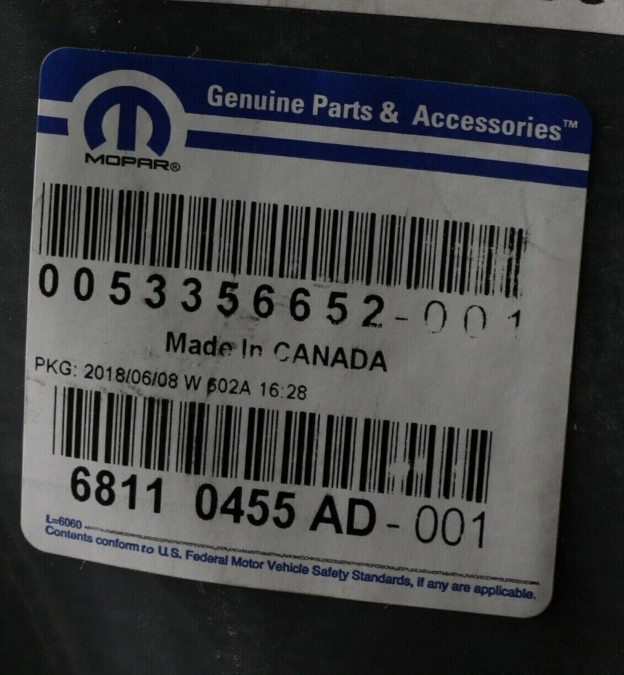 15-17 CHRYSLER 200 RADIATOR SUPPORT COVER CLOSE OUT PANEL OEM MOPAR 68110455AD - Image 2 of 3