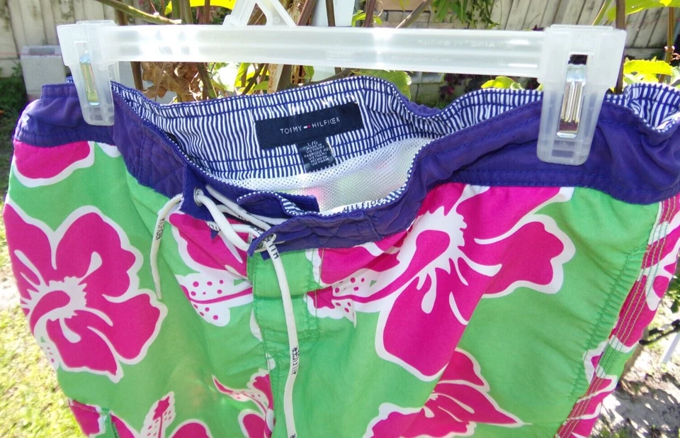 Tommy Hilfiger Bañador Board Shorts Floral Tropical Para Hombre Talla 40 Grande Verde Foto 4 de 4