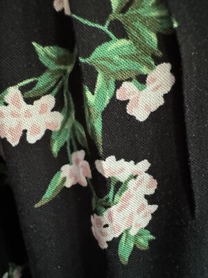 NEW stunning maxi dress by Old Navy Fit N Flare A-line Black+floral print Long  S | eBay