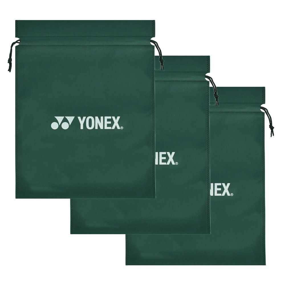 YONEX バドミントンバッグ BLACK/DEEP GREEN Yonex Badminton Shoes Mini Bag Shoes Bag Unisex Tennis Shoes Bag