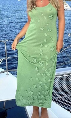 slim fit dress slacks Caroline Kilkenny Everly Corsage Midi Dress, Green main image 1