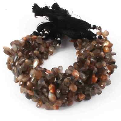 1 Strand Golden Sun Shine Faceted Briolettes - Pear Drop Shape Briolettes 12mm
