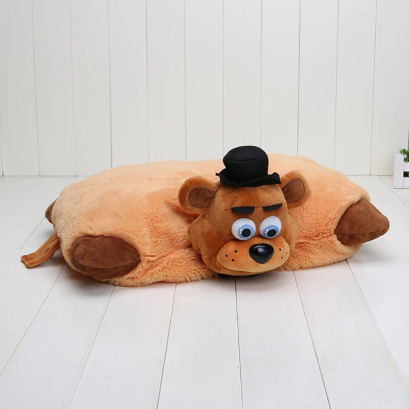 FNAF Plush 43Cm*30Cm Plush Pillow Golden Freddy Fazbear Foxy Plush