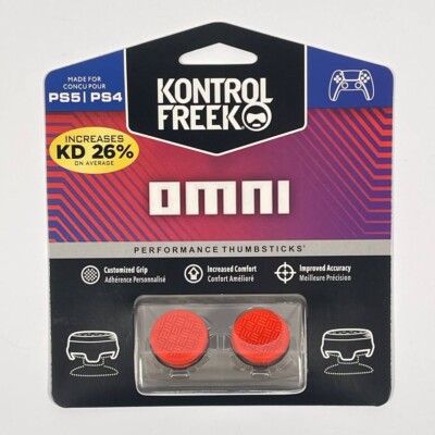 KontrolFreek Omni Red Performance Thumbsticks for PS4/PS5