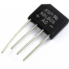 5 pcs NEW  KBL608 6A 800V Bridge Diode Rectifier 
