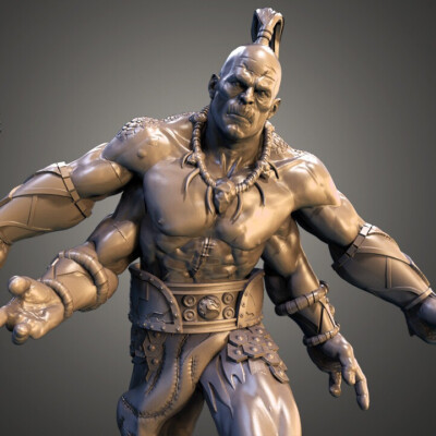 GORO, MORTAL KOMBAT, 1/4-1/24, FIGUR, FAN ART, 3D-DRUCK, STATUE, SANIX3D, MFW