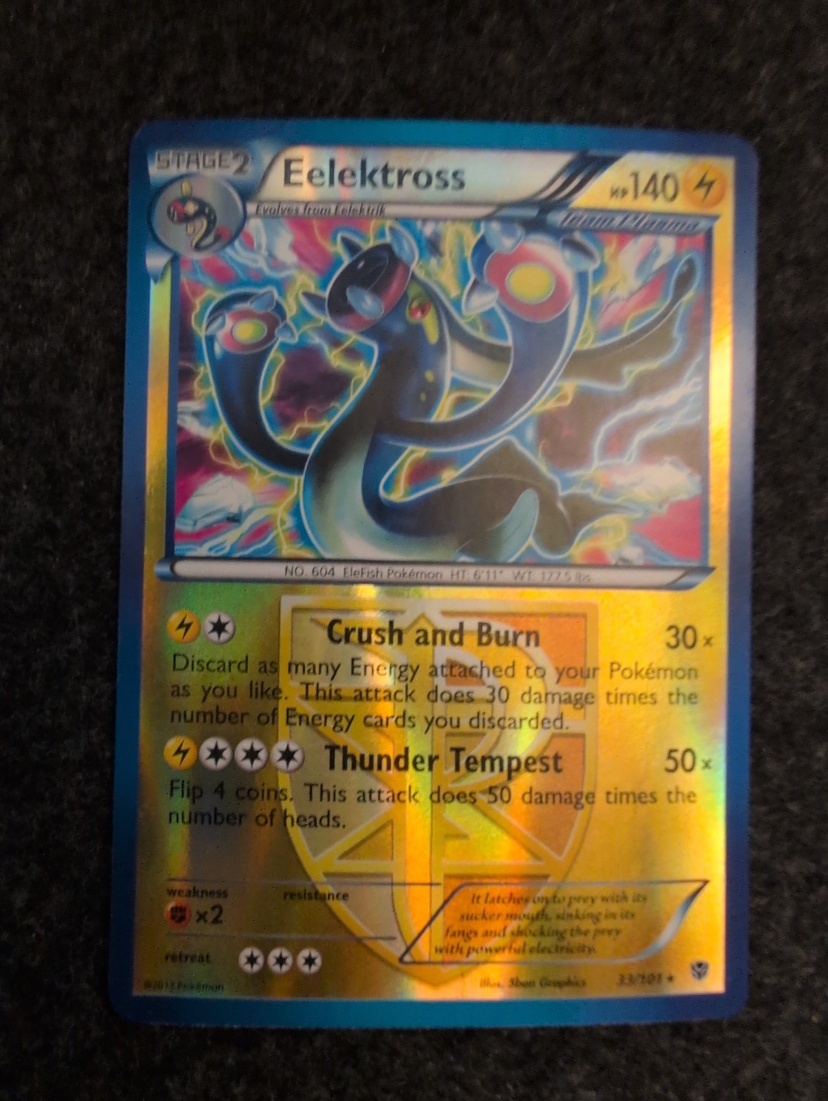 Pokémon Eelektross Team Plasma Reverse Holo 33/101 PLB Plasma Blast LP
