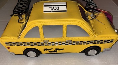Betsey Johnson Kitsch Fare Play Taxi Crossbody Bag in Yellow