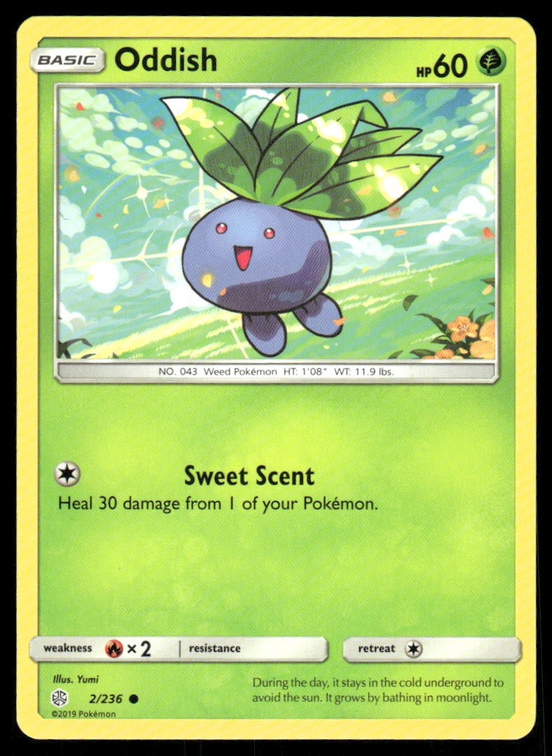 Oddish 2/236 Common SM - Cosmic Eclipse EN Near Mint