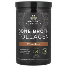 2 X Ancient Nutrition, Bone Broth Collagen, Chocolate, 1.2 lb 528 g 