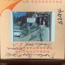 Vintage Kodachrome 35mm Slide Broken Boot Gold Mine Deadwood SD 1950s Car