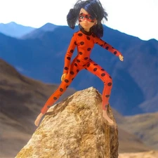 Miraculous Ladybug Marinette Fashion Doll Articulated Blue Hair