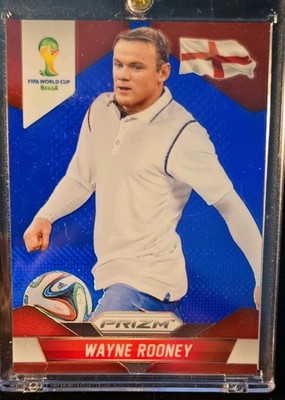 Panini 2014 Prizm World Cup Wayne Rooney #142 Blue Prizm England 28/199