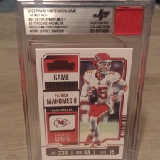 Panini 2023 Contenders Patrick Mahomes II #51 Game Ticket authentic rookie patch