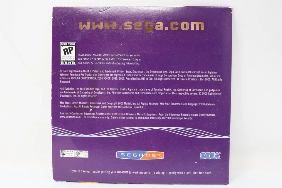 Official Sega Dreamcast Magazine Feb 2001 Vol 11 Demo Disc Sleeve & Disc - Image 2 of 2